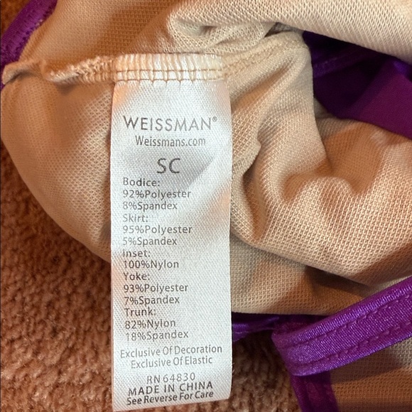 Weissman Cream and Purple Tap Costume - Picture 2 of 4
